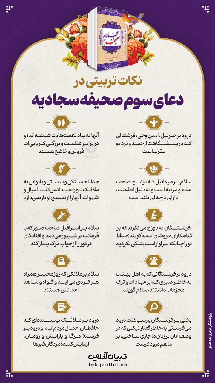 نکات تربیتی دعای سوم صحیفه سجادیه 