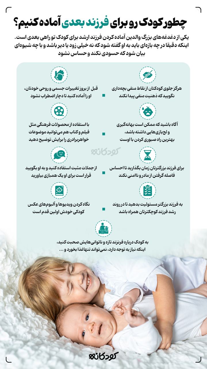 چطور کودک رو برای فرزند بعدی آماده کنیم؟