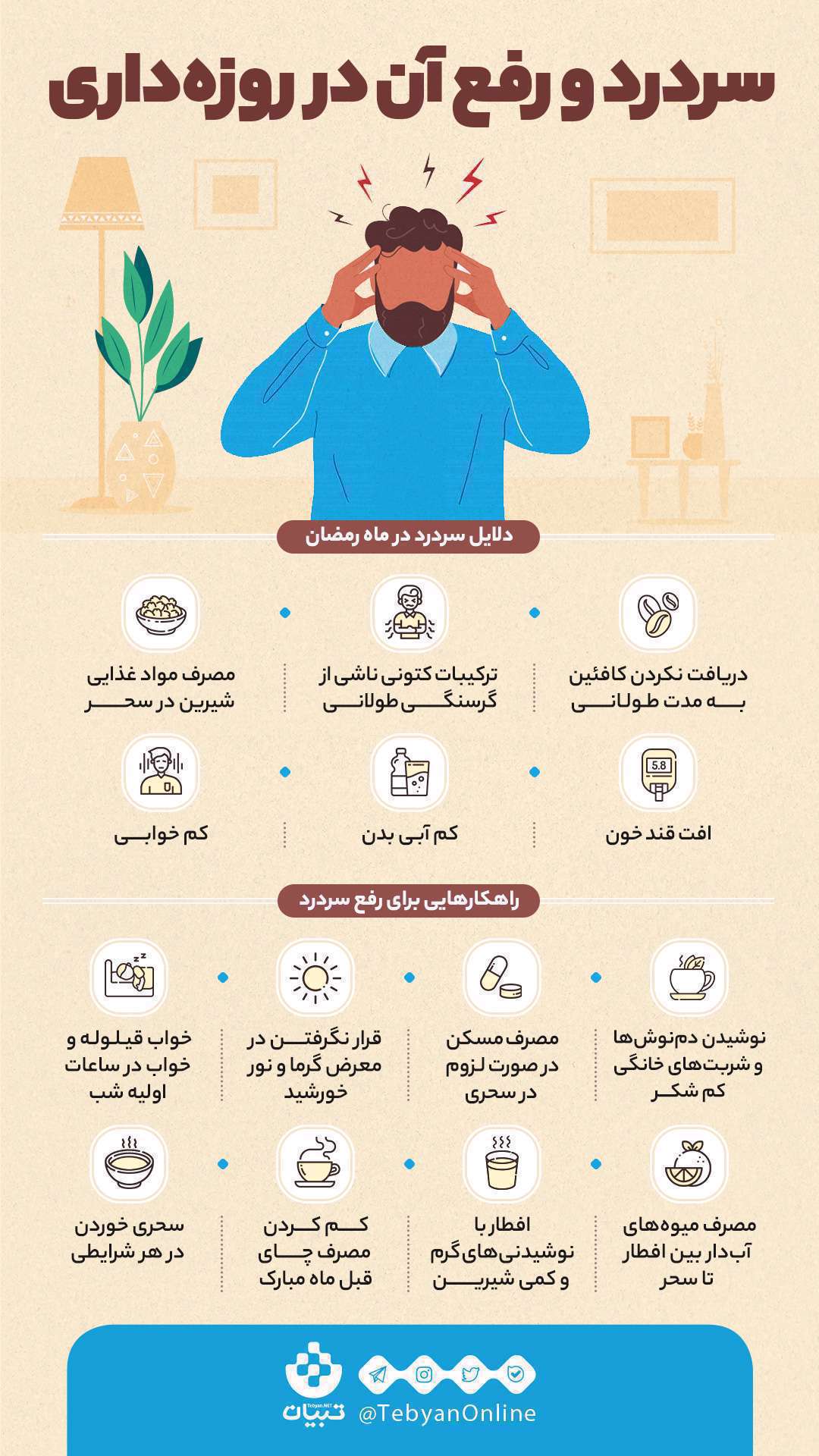 سردرد و رفع آن در روزه‌داری