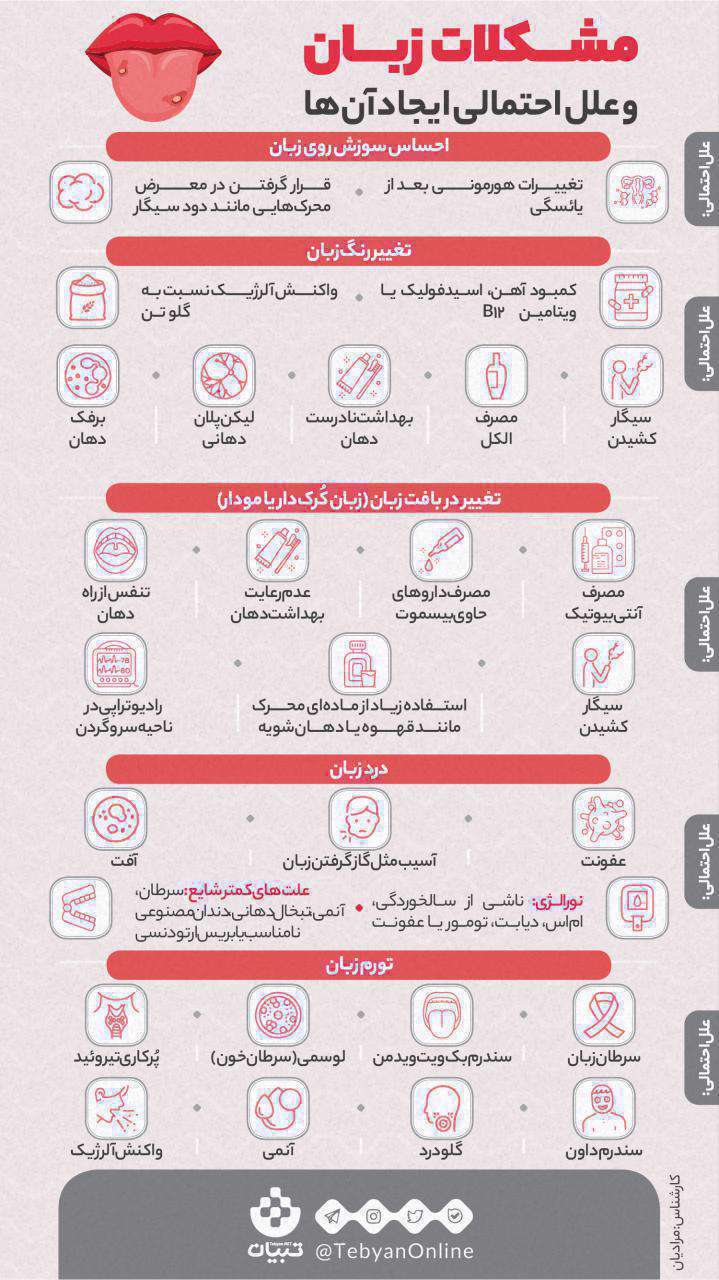 مشکلات زبان و علل احتمالی ایجاد آن‌ها - اینفوگرافیک