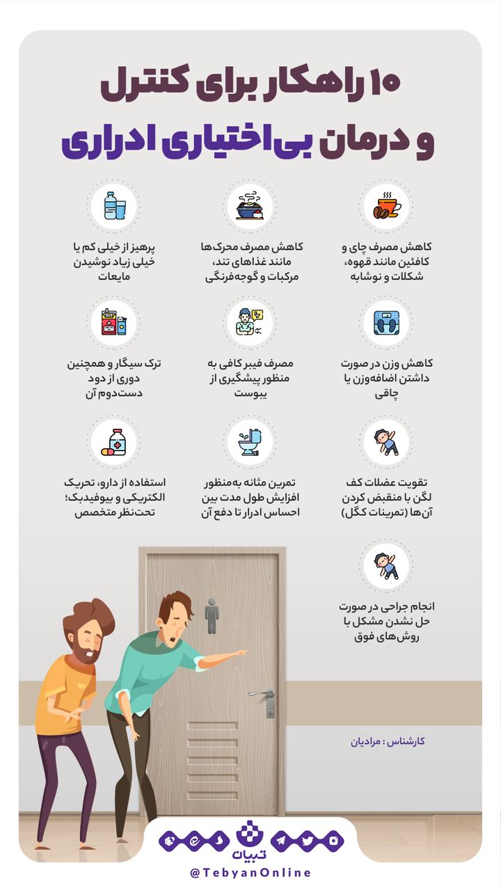 10 راهکار برای کنترل و درمان‌ بی‌اختیاری ادرار