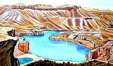 آثار یك نقاش زن افغانی در ساختمان یونسكو