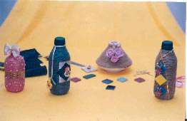 آموزش تزیین ظروف با نخ گونی