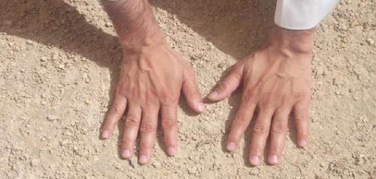 مسح پای نجس