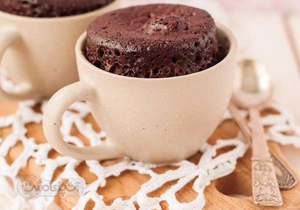 طرز تهیه کیک لیوانی شکلاتی