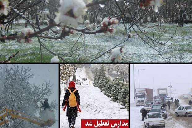 جزئیات تعطیلی مدارس و وضعیت جاده‌ها