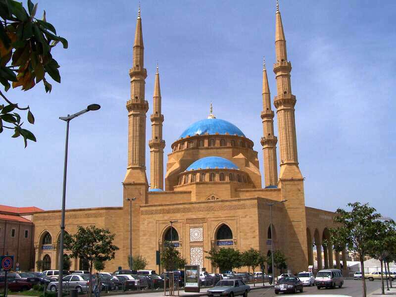 مسجد محمد الامین لبنان: مسجدی آبی در مرکز بیروت