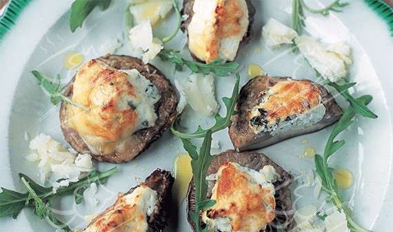 آشنایی با روش تهیه‌ی قارچ شکم پر کبابی