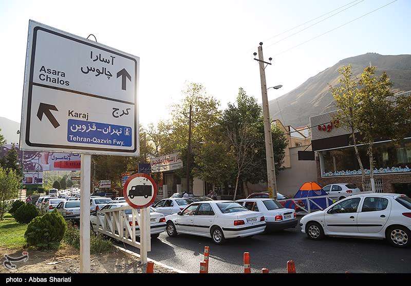 ترافیک در جاده‌های شمالی، چالوس یکطرفه می‌شود 