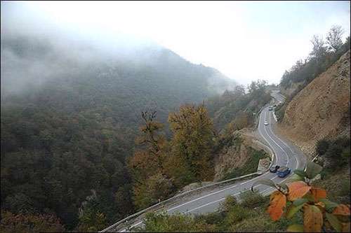 جاده پاییزی و زیبای توسکستان استان گلستان