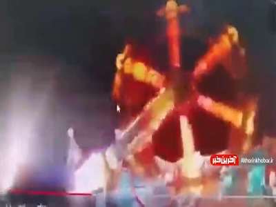 لحظه پرت شدن دختر نوجوان در پارک بازی