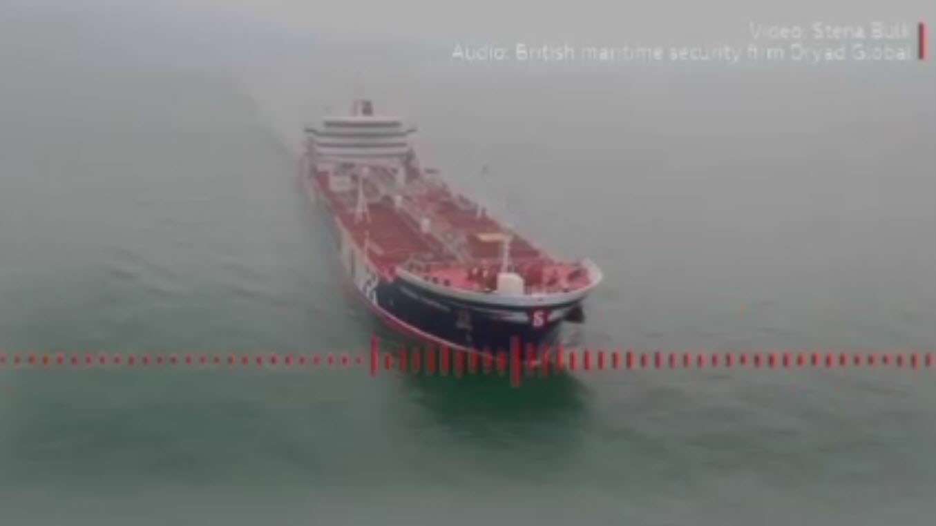 مکالمه ناو انگلیسی با قایق های سپاه