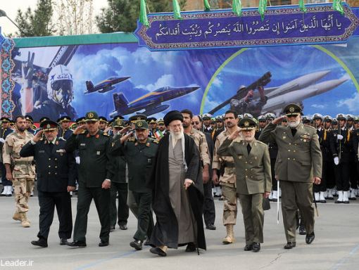 حضور مقام معظم رهبری در دانشگاه افسری ارتش