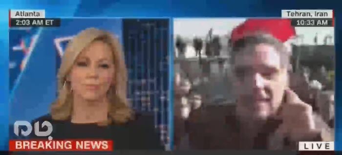 طنین شعار «مرگ بر آمریکا» در پخش زنده شبکه آمریکایی CNN