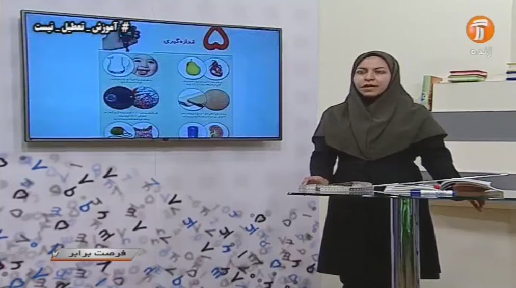 ریاضی ششم ابتدایی فصل پنجم مبحث اندازه گیری