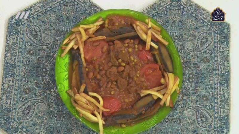 خورشت لوبیا چیتی