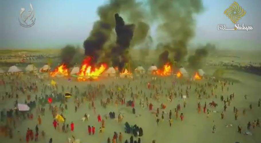 بازسازی صحنه هایی از روز عاشورا توسط هنرمندان عراقی
