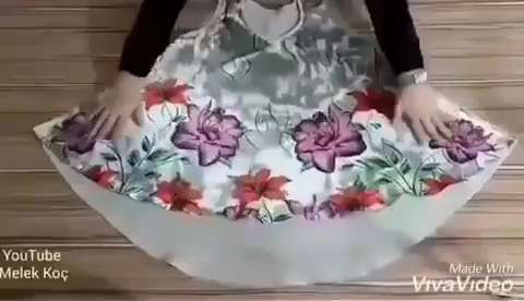 آموزش دوخت پیراهن زنانه با روسری بدون الگو