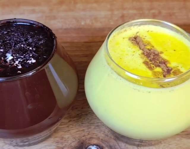 فیلم طرز تهیه شیر زردچوبه و هات چاکلت دو نوشیدنی خوش طعم