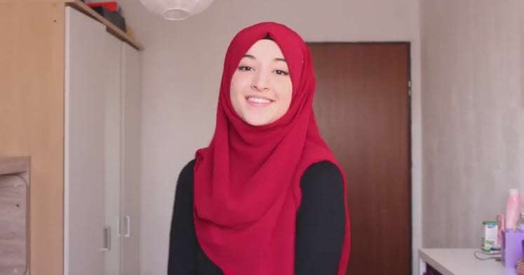 بستن روسری چین دار لبنانی
