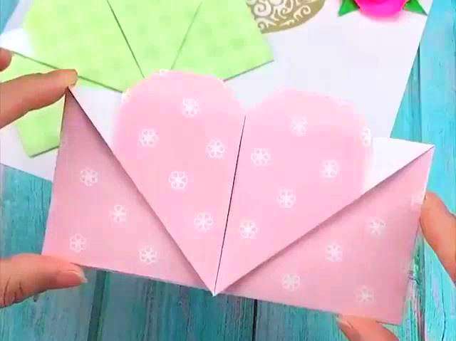 کاردستی پاکت نامه قلبی