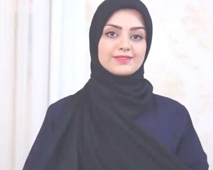 آموزش مدل بستن شال به شکل روسری دخترانه