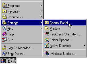 آموزش ویندوز 98 -( Control Panel)
