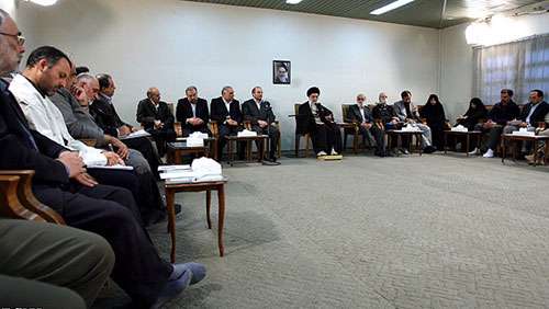 دیدار اعضای شورای شهر و شهردار تهران با رهبر انقلاب