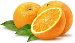 قطعات یخ زده ی آب پرتقال