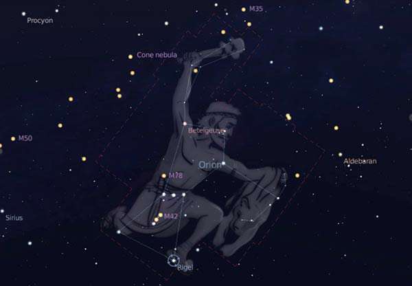 صورت فلکی جبار یا شکارچی (Orion)