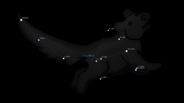 صورت فلکی خرس کوچک یا دُب اصغر (Ursa minor)