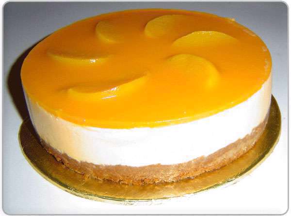 طرز تهیه چیزکیک با سس پرتقال