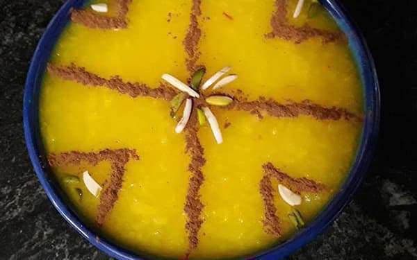 دستور پخت شله زرد فوری برای چهار نفر