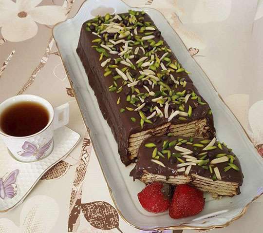 طرز تهیه کاسترد خانگی با بیسکویت